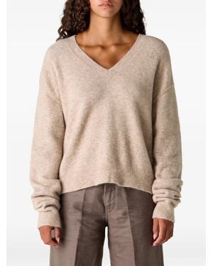 Rick Owens Tommy V-Neck Jumper - Natural