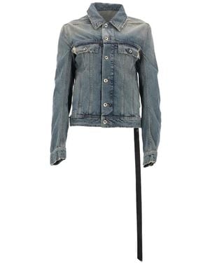 Rick Owens Distressed Jacket - Grey