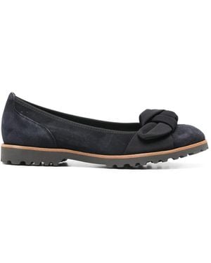 Gabor Philosophy Bow-Detail Flat Pumps - Black