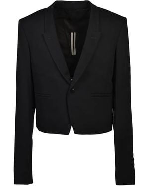 Rick Owens Alice Buckle-Strap Jacket - Black