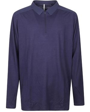Veilance Polo A Maniche Lunghe Con Zip - Blu