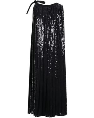 Prada Sequin-Embellished Pleated Dress - Black