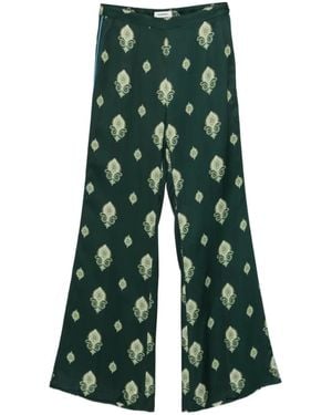 Sandro Palazzo Broek Met Paisley-Print - Groen