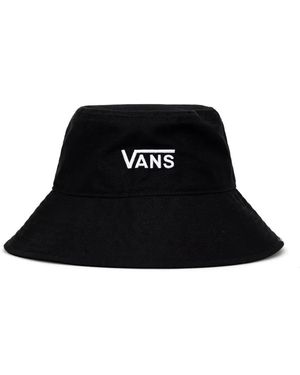 Vans Logo-Embroidered Drawstring Bucket Hat - Black
