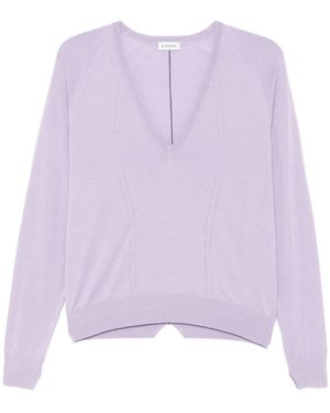 Lanvin ポインテールトリム セーター - パープル