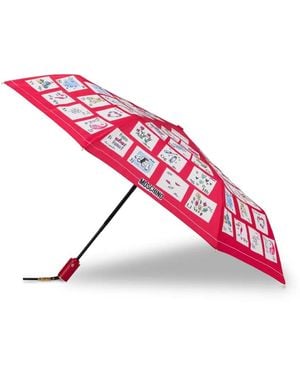 Moschino Paraplu Met Alfabetprint - Roze
