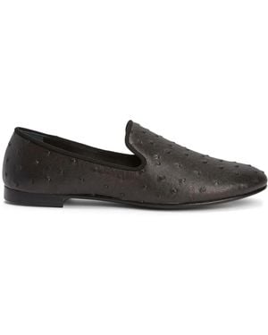 Giuseppe Zanotti Seymour レザーローファー - ブラック