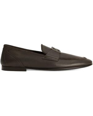 Dolce & Gabbana ロゴプレート ローファー - グレー