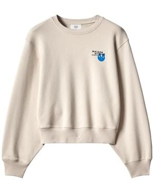 Maison Kitsuné Sudadera Fortune Fox De Algodón - Neutro