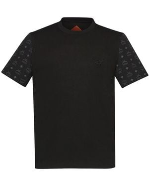 MCM T-Shirt mit Monogrammmuster - Schwarz