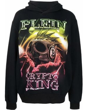 Philipp Plein 'Crypto King' Hoodie - Black