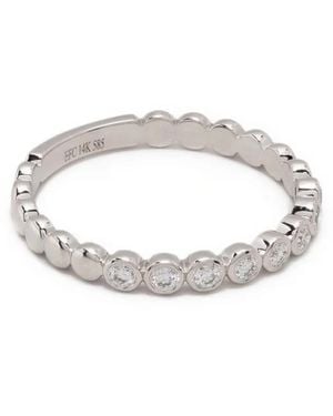 EF Collection 14Kt Diamond Stack Ring - White