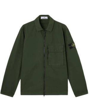 Stone Island Compass-Badge Jacket - Green