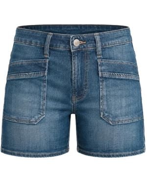 Le Temps Des Cerises Margot Denim Shorts - Blue