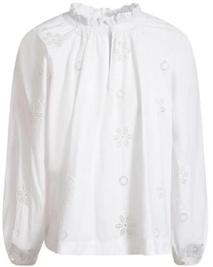 Merlette Blouse Manon À Broderie Anglaise - Blanc