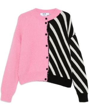 MSGM Cárdigan Con Botones - Rosa