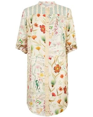 La Prestic Ouiston Open It Floral-Print Dress - White