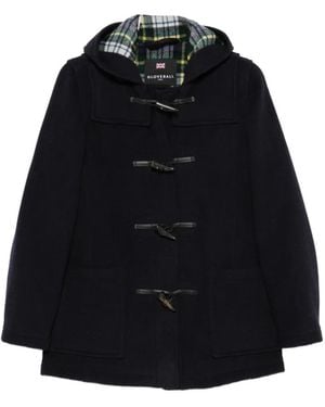 Gloverall Toggle-Fastening Hooded Duffle Coat - Black