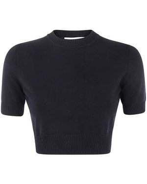 Sportmax クロップドトップ - ブルー