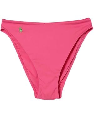 Polo Ralph Lauren Bragas De Bikini Polo Pony - Rosa