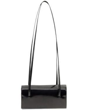 Faune Mini Mie Leather Shoulder Bag - White