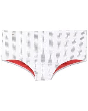Amir Slama Abstract-Print Swim Trunks - White