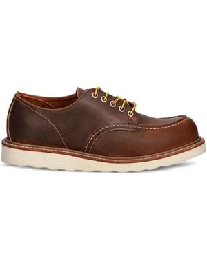 Red Wing Leather Moc-Toe Lace-Up Shoes - Brown