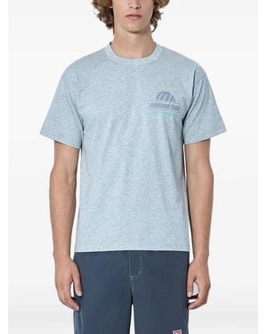 METALWOOD STUDIO Logo-Motif Cotton-Jersey T-Shirt - Blue