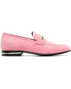 Bally Suisse Suede Loafers - Pink