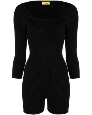 Aeron Mono corto con cuello redondo - Negro