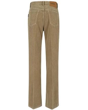 Haikure Straight-Leg Corduroy Pants - Natural