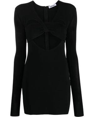 Ambush Cut-out Stretch Mini Dress - Black