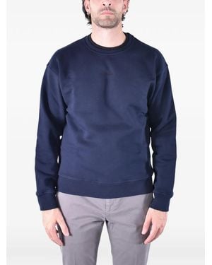 Dondup Ribbed-Fleece Sweatshirt - Blue