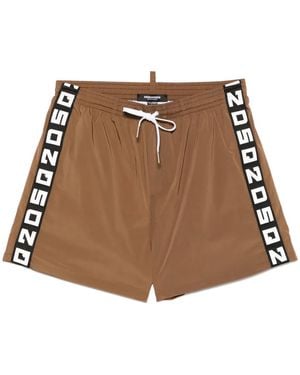 DSquared² Swimsuit With And Logo - Brown