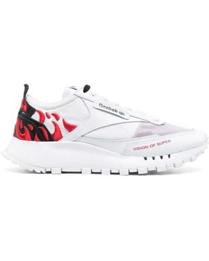 Vision Of Super X Reebok Baskets À Empiècements Contrastants - Blanc