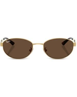 Ray-Ban Oval-Frame Sunglasses - Brown