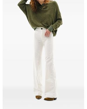 ASKK NY Corduroy Flared Jeans - White