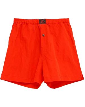 Willy Chavarria Elasticated Waistband Logo-Patch Boxers - Red