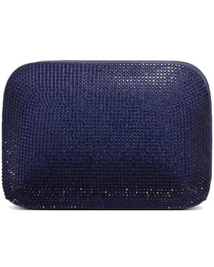 Giorgio Armani Crystal Chain Clutch Bag - Blue