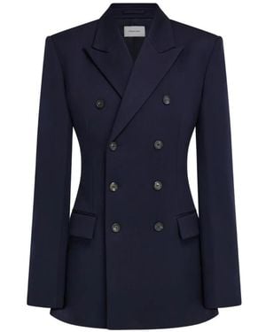 Ferragamo Double Breasted Blazer - Blue