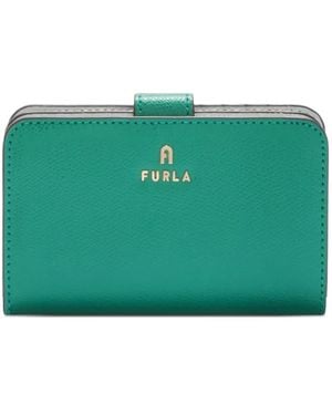 Furla Medium Camelia Logo-Detail Compact Wallet - Green