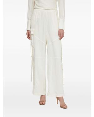 Sisley Pantalones Con Bolsillos Cargo - Blanco