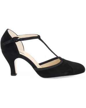 Repetto T-Bar Suede Pumps - Black