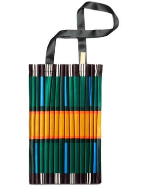 MULTITUDES BAGS Borsa Tote Ravello A Righe - Nero