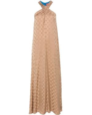 ..,merci Maxikleid Mit Polka Dots - Natur
