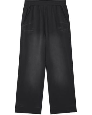 Izzue Faded-Effect Track Pants - Black