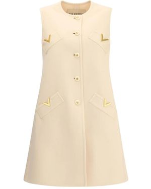 Valentino Garavani Embellished Welt-Pockets Vest - Natural
