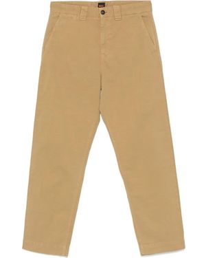 BOSS Straight-Leg Chino Trousers - Natural