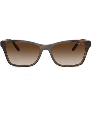 Vogue Eyewear Rectangle-Frame Sunglasses - Brown