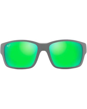 Maui Jim Gafas De Sol Mangroves Con Montura Rectangular - Verde